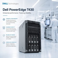 Server Dell PowerEdge T430 Tower dengan Prosesor Xeon E5, Komputasi Kepadatan Tinggi untuk Bisnis Kecil dan Lingkungan Kantor