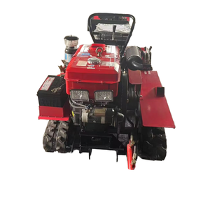 Tracteur à chenilles robuste 35 CV 2RM avec motoculteurs rotatifs à changement rapide et conception anti-obstruction pour rizières boueuses et terrains rocheux secs - Product Image 1