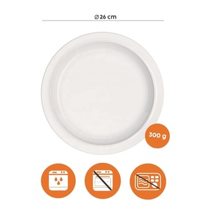 Assiette à dîner classique ORNAMIN pour restaurants, hôtels et usage commercial | Durable |   Compatible lave-vaisselle - Product Image 4