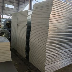 Nhà cung cấp Trung Quốc chống cháy Dễ dàng cài đặt <span class=keywords><strong>Polyurethane</strong></span> tường thép PU lõi bánh sandwich Bảng điều chỉnh bọt trang trí cho prefab nhà - Product Image 2