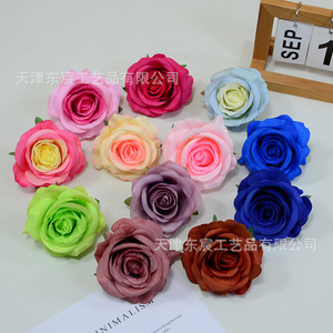 Rosas Artificiales Dongchen Crafts, Cabeza de Rosa Mediana de Poliéster, Decoraciones para Bodas, Accesorios para Paredes Florales, Arreglos DIY - Product Image 4