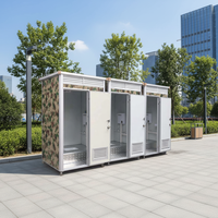 Cabine de douche préfabriquée TOPPRE, compacte, transportable et mobile, pour usage extérieur, à prix abordable, pour toilettes publiques