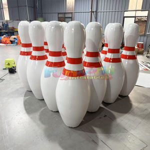 Juego de bolos humano inflable gigante con rampa para pelota zorb de hámster en venta - Product Image 2