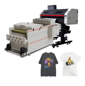 Fourstar t恤印刷数码打印机，适用于经销商60厘米DTF打印机，带粉末干燥机