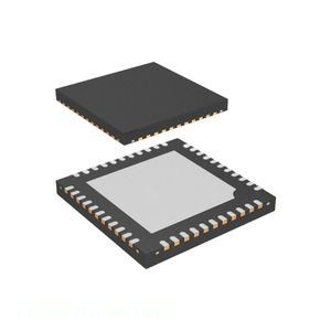 LTC3877EUK # TRPBF Fabricante de Componentes Electrónicos, Canal de Gestión de Energía (PMIC) 44 WFQFN, Punto de Conexión Expuesto - Product Image 1