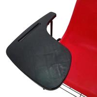 Chaises en plastique rouges empilables ergonomiques modernes pour l'école primaire, le bureau à domicile et l'extérieur, avec tablette d'écriture – Vente en gros à prix abordable