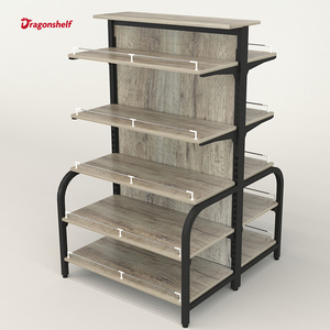 Dragonshelf <span class=keywords><strong>grigio</strong></span> verde venatura del legno ferro scaffali per negozi di fascia alta bellissimi scaffali per supermercati boutique d'arte - Product Image 5
