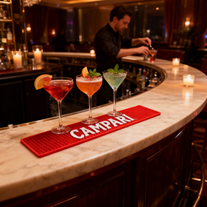 Tapete de Barra de PVC Suave Ecológico y Seguro con Logotipo de <span class=keywords><strong>CAMPARI</strong></span> para Accesorios de Barra Red Bull, Personalizable OEM - Product Image 3