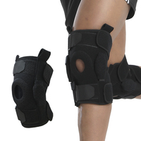 Attelle de genou articulée en néoprène à compression avec protection professionnelle pour le sport et le soulagement de la douleur
