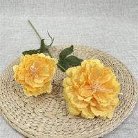 Centres de table de mariage, fausses pivoines, 2 têtes de pivoines en soie, fleurs artificielles en vrac pour la décoration de la maison et des événements