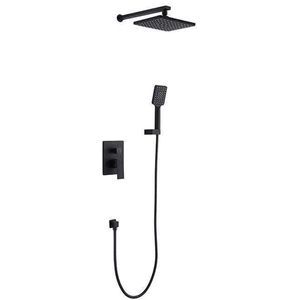 Miscelatore <span class=keywords><strong>doccia</strong></span> a cascata nero a parete per <span class=keywords><strong>vasca</strong></span> da bagno, a incasso, prezzo all'ingrosso - Product Image 2