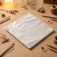 Sac personnalisé en PE transparent avec soufflet latéral pour emballage aseptique de chips et produits de charcuterie en rouleau