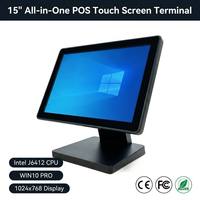 Tablette tactile tout-en-un Windows 15 pouces Bluetooth 5.2 Garantie 1 an pour les systèmes de point de vente Caisse enregistreuse