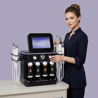Appareil de nettoyage de la peau par hydrodermabrasion, oxygène hydrogène, microbulles, aspiration, bio-lifting, exfoliation, ABS portable 14-en-1