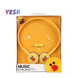 Manufacturer's Hot Selling <strong>Cute</strong> Wired <strong>Earphones</strong> &amp; Headphones 3.5mm Cartoon Duck Design Microphone Earbuds for Girls Cheap Price - Product Image 1