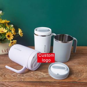 Hot Sale Custom 304 Stainless Steel Mug With Cover Student Straw Cup Hot Proof Light Luxury <b>Coffee</b> Cup Travel Water <b>Bottle</b> - Product Image 2