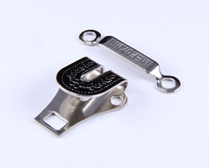 ตะขอเกี่ยวกางเกงแบบสลักลาย 2 ชิ้น ตะขอเกี่ยวเอวโลหะขัดเงาสำหรับกางเกง - Product Image 3