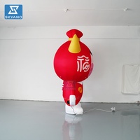 Personnage gonflable personnalisé de dessin animé Fuwa sculpture gonflable de mascotte chinoise décoration du nouvel an