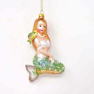 Vente en gros décorations du nouvel an chinois 2025 ornements de sirène jouant avec des poissons - Product Image 1