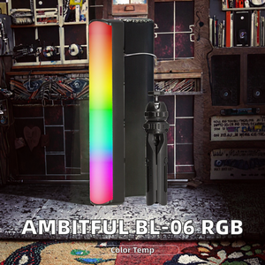 AMBITFUL BL-06 RGB <span class=keywords><strong>Pavo</strong></span> <span class=keywords><strong>Tube</strong></span> LED, bâton lumineux portable pleine couleur pour la photographie, les vidéos et les films - pour le vlogging - Product Image 3