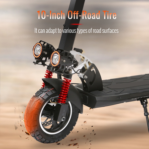 Monopattino Elettrico Fuoristrada Auroride con Sedile, Pneumatici Larghi da 10 Pollici, <span class=keywords><strong>Autonomia</strong></span> di 50 km, Disponibile <span class=keywords><strong>in</strong></span> UE e Regno Unito - Product Image 4