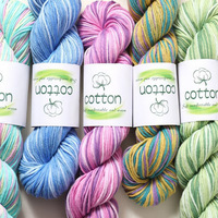En Stock teint à la main dégradé Segment-teint pur coton bricolage tricoté bébé pull écharpe fil en gros