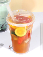 Direct van de fabrikant: Eco-vriendelijke Boba Bubble Tea, fruitsap en slush bekers van plastic met deksels.