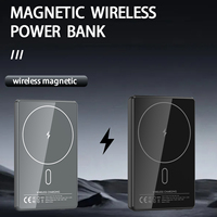 Powerbank portable haute capacité 10000mAh Ulter Thin PD 22.5W avec affichage LED Banques d'alimentation sans fil magnétiques