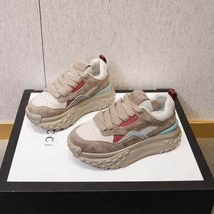 Nouvelles chaussures de sport à semelle épaisse pour femmes, style printemps-automne, bout rond, lacets, chaussures de sport décontractées pour femmes - Product Image 5