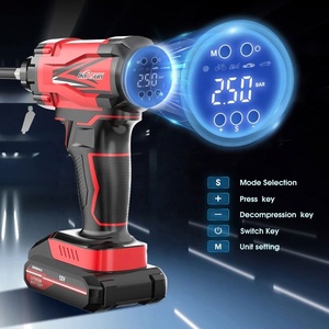 <span class=keywords><strong>Carsun</strong></span> เครื่องอัดอากาศไฟฟ้าแบบพกพาไร้สาย150psi 12V พร้อมที่เติมลมยางอัตโนมัติ2000mAh - Product Image 5