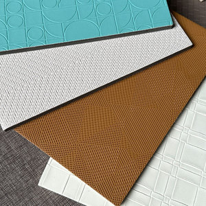 Papel Tapiz de PVC Insonorizante 3D, Panel de Pared de Cuero de Diseño Moderno, Placa de Bambú, Madera, Carbono y Oro <span class=keywords><strong>para</strong></span> Gimnasio, Impermeable <span class=keywords><strong>para</strong></span> Uso Doméstico - Product Image 3