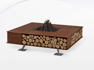 Customized Corten Steel Portable <b>Fire</b> Pit Rusty Outdoor Wood Burning <b>Fire</b> Pit - Product Image 6