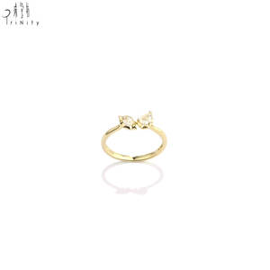 Anillos de Alta Calidad al por Mayor, Minimalistas, Modernos, para Uso Diario, con Diamantes Naturales Reales, Anillos de Oro Amarillo Sólido de 18K - Product Image 5