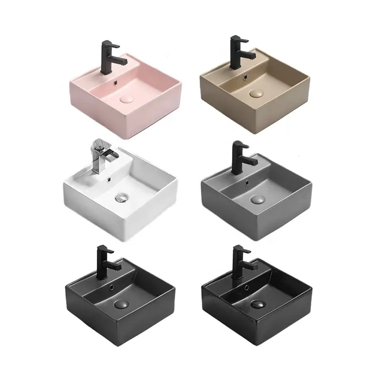 Factory Direct Sale Lavabo small colour art basin bathroom washbasins wastafel lavandino ceramic basin sink