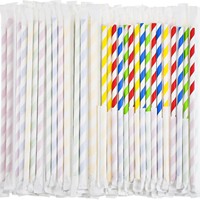 Pailles à boire en papier biodégradables écologiques jetables professionnelles pour les décorations de mariage et de fête de Noël