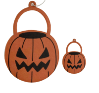 Distributeur automatique de logo personnalisé pour voiture, accessoires auto, désodorisant en papier pour tableau de bord, motif citrouille Halloween, en vrac