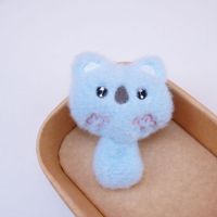 Nouveau porte-clés chat en peluche à longue queue, poupée mignonne qui couine, pendentif pour sac à dos, pour machine à griffes, vente en gros