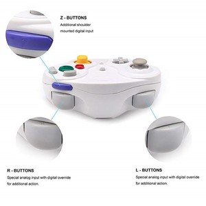 Manette de jeu sans fil 2,4 GHz GC NGC 5 couleurs avec adaptateur 2,4 GHz, joystick, manette de jeu pour console de jeu vidéo GameCube - Product Image 2