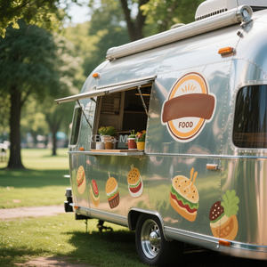 2025 Street Foodtruck Fast Trailer Van Coffee Kiosk Food Trucks With Full <b>Kitchen</b> For Sale - Product Image 4