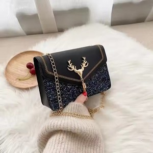 HOT SALE <b>Square</b> Ladies Bag Wholesale Sequin Decoration Embroidery Women Bags Chain Shoulder Bag.Z0116 - Product Image 5