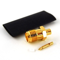Câble coaxial RF RG405 semi-rigide 086'' étanche avec connecteur SMA femelle droit à polarité inversée