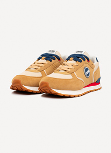 COLMAR TRAVIS BLOCK 011 Sand-Lt Beige-Blue Denim SS26 Zapatos cómodos y ligeros para caminar para hombres - Product Image 2