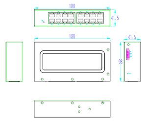SALZ Automation 16-Port Unmanaged Industrial <b>Ethernet</b> <b>Switch</b> DIN-Rail-<b>SWITCH</b> SA-1016-TX-01-00 - Product Image 2