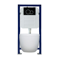 Réservoir d'eau de toilette de haute qualité, encastré, suspendu au mur, mécanique, double chasse d'eau, CE