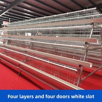 Cages d'élevage de poulets personnalisées à trois/quatre niveaux, empilées verticalement, pour poules pondeuses et poulets de chair, équipement d'élevage avicole