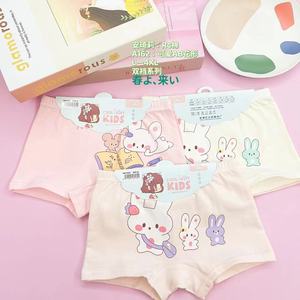 L 2XL 3XL 4XL ragazze biancheria intima di cotone 2 pz/pacco di carta bella stampa di grandi dimensioni ragazze boxer per il commercio all'ingrosso - Product Image 4