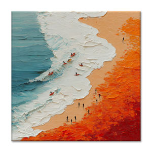 Peinture à l'huile moderne sur toile, peinture à la main, paysage de vague de mer 2026, peinture au <span class=keywords><strong>couteau</strong></span>, affiche <span class=keywords><strong>acrylique</strong></span>, texture abstraite, art mural - Product Image 2