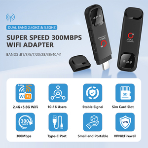 מודם אלחוטי כיס דו-תדרי Olax F95 2.4g 5.8g 4G LTE עם תמיכה ב-16 משתמשים, מהירות 300Mbps, נתב USB עם חריץ לכרטיס סים - Product Image 2