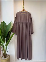 Abaya longue sur mesure faite à la main, style Dubaï, luxe islamique, élégante, pour petites femmes, robe de prière musulmane, mode modeste