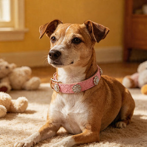 Moda Canina de Boutique: Collar Trenzado Serie 'Shengshi Baolian' - Accesorios de Lujo de Alta Gama para Estilistas Caninos - Product Image 1